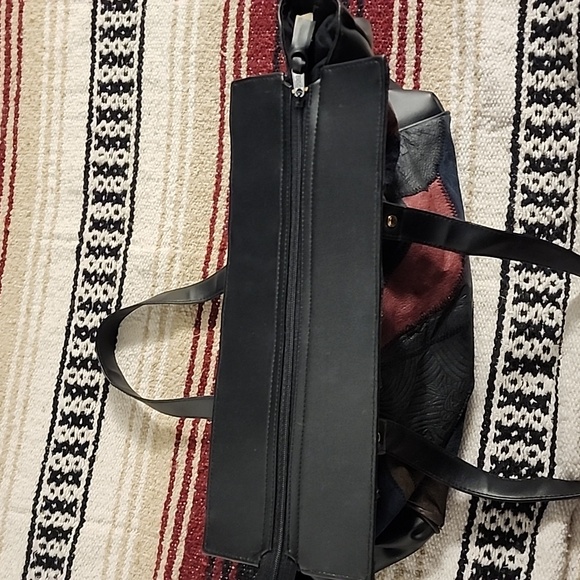 🔴 🔚🔜 VTG La Corina Leather Patchwork Purse. - Picture 5 of 16